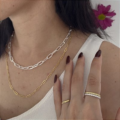 ANEL TRANÇADO FININHO AJUSTÁVEL  BANHADO  A PRATA.