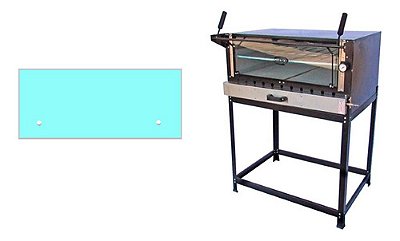 820x280 Vidro Forno Cristal Aço 4mm
