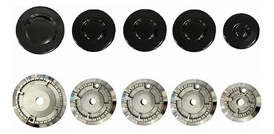 Queimador + Espalha Chama Fogão Cooktop Fischer 1642 antigo