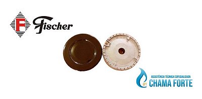 Queimador Boca Chama Bacia Cooktop Fischer Media Completo semi rapido