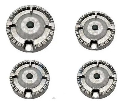 Kit Queimador Difusor Boca Cooktop Fogão Fischer 4 B