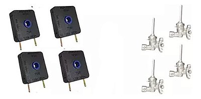 Kit 4 Interruptor+4 Registro Ramal Encaixe Fischer Cooktop