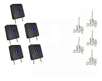 Kit 5 Interruptor+5 Registro Ramal Encaixe Fischer Cooktop