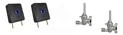 Kit 2 Interruptores+2 Registro Ramal Rosca Fischer Cooktop