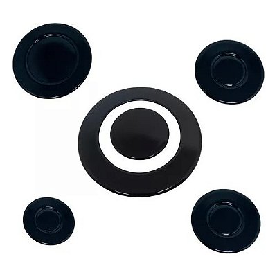 Kit Espalhadores Tampinhas Com Tripla Chama Cooktop Fischer 1743 antigo