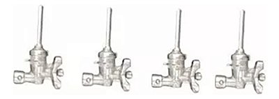 Kit 4 Registro Ramal De Encaixe R/sm Fischer Cooktop