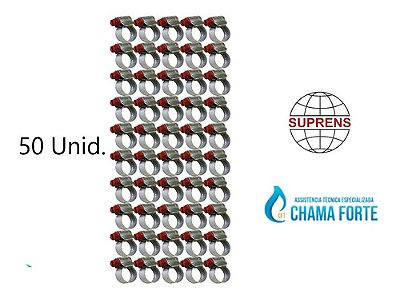 Kit 50 Abraçadeiras Rosca S/fim Suprens 1/4 (9 A 13)