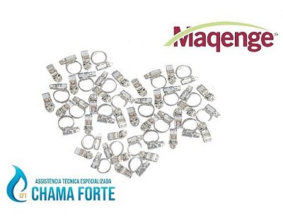 Kit 50 Abraçadeiras Metálicas 12 A 16mm Maqenge