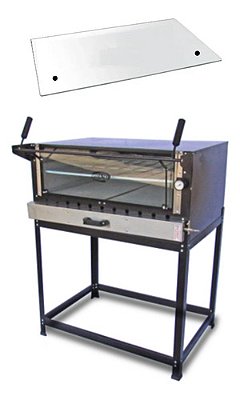Vidro Para Forno Cristal Aço 80x27