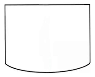 Tampa De Vidro Curvada Fogão Brastemp 73,3x56,5cm