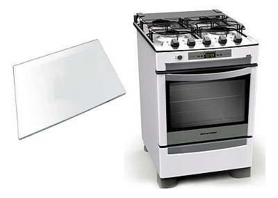 384x314 Brastemp Ative 4 Bocas Vidro 4mm Interno Do Forno Do Fogão