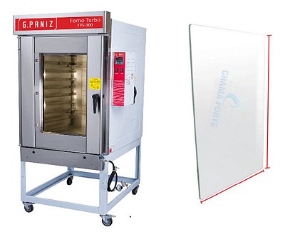 1088x760 G-paniz Ftg-300 E Fte-300 Forno Turbo Vidro 6mm