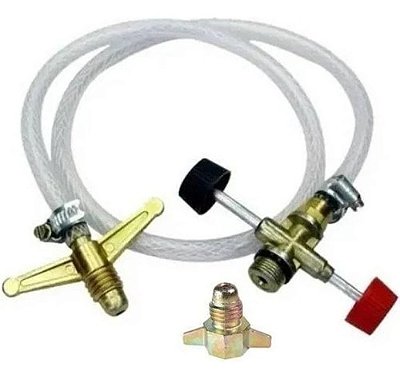 Mangueira Transferidor De Botijão 13kg Para 2kg + adaptador