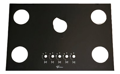 Mesa vidro  fogão  FISCHER 5Q GAS MESA VIDRO