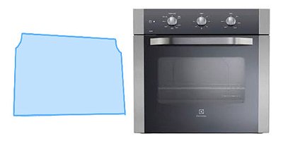 540x428 molde Vidro Interno De Forno Electrolux Oe7mx