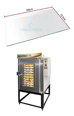 1060x755x8mm Vidro Forno Turbo Progás 10 Esteiras Prp-2010en
