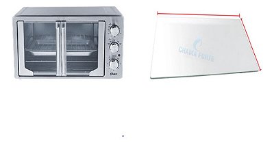 267X204 Vidro 4mm Forno Elétrico Oster 42l De 2 Portas Tssttvfd