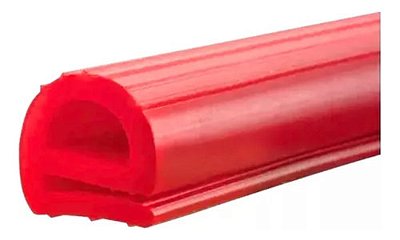 6 MTS BORRACHA SILICONE VERMELHA CLARA