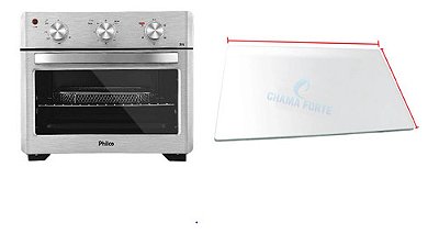 333x160 ou 333x169 Vidro Do Forno Elétrico Philco Air Fryer Pfe25 25l