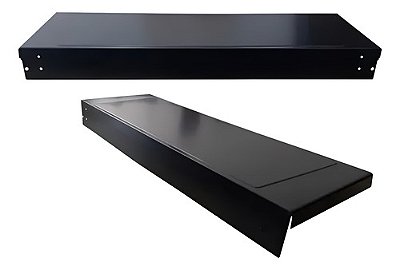 Estufa Fixa com Fogão 4 Bocas Preto
