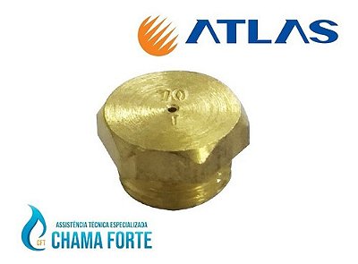 Injetor Atlas Original Latão Forno 0,70