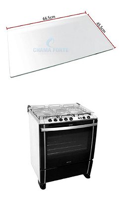 665x455  665x454 Vidro Interno Do Forno Do Fogão Compativel C/ Atlas Utop 5 Bocas Interno