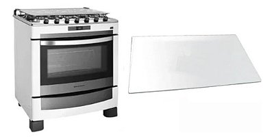 645x455 Vidro Interno Compativel C/ Forno Do Fogão Brastemp Ative 5 Bocas