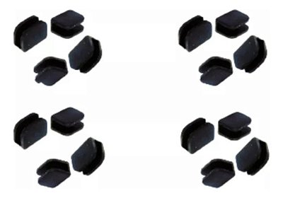 16 Borracha Da Trempe Grade Grelha Fogão Cooktop Fischer