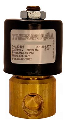 Válvula Solenóide Gás Thermoval 1/8 220v 13w -