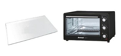 433x283  /  438x283  Vidro Compativel C/ Forno Mondial Fr-18 5328-04