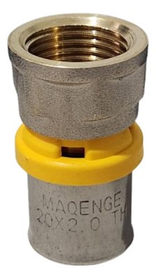 Conexao Fixa Femea p/ Gas 20mm - 1/2"