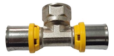TEE c/Saida Rosca Femea p/Gas 20mm- 1/2"