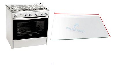 623x433 Vidro Interno Compativel C/ Forno Do Fogão Dako Reale 5 Bocas