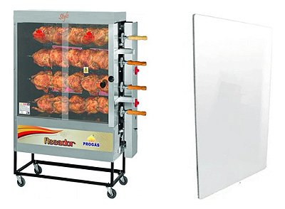 Vidro Frangueira Progás Pr-621 E Pr-623 Sem Furo 810x450x5mm