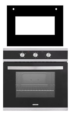 Vidro Forno Elétrico Embutir Tramontina Glass Brasil 57l 596X445 PRETO