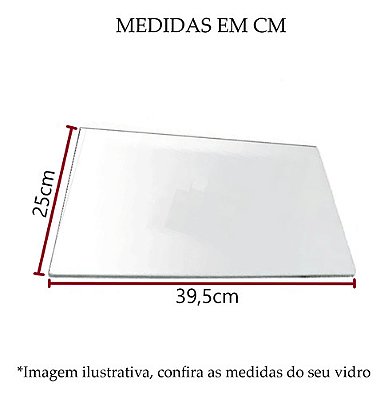 395x250 52sm 52sg 52sx 52sbc 52spx Electrolux 4mm Vidro Interno Fogão