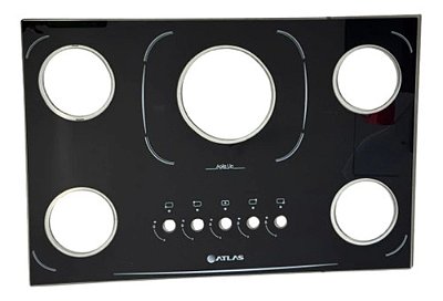 VIDRO MESA 5Q TC PRETO COOKTOP AGILE 21