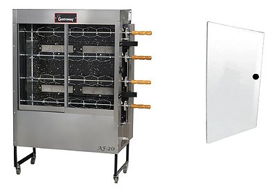 750x450 Gpaniz Af-20 Vidro 5mm Do Forno Frangueira