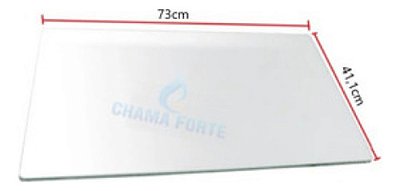730x411 Tampa Superior De Vidro Compativel C/Fogão Consul 6 Bocas Cfs6na