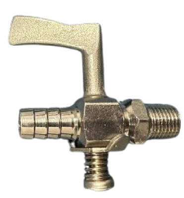 REGISTRO FORNO INDUSTRIAL CROMADO 1/4 NPT  X  3/8 BM