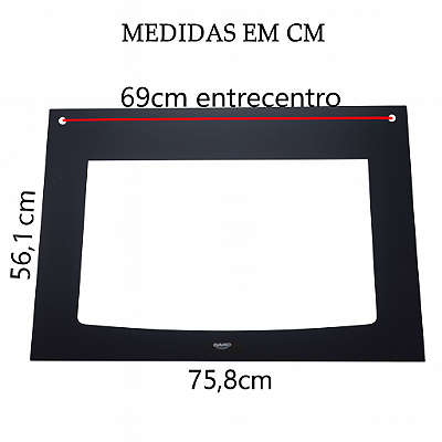 VIDRO PRETO FORNO 5Q DPMT