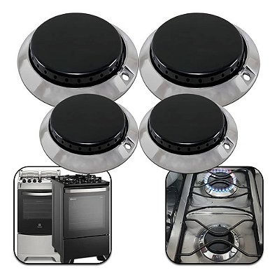 Combo Tampas Para Fogão + Queimadores Electrolux Chef