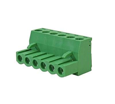 Conector Borne Femea 7 Vias 5,08mm 90° Wj2edgk-5.08-9p