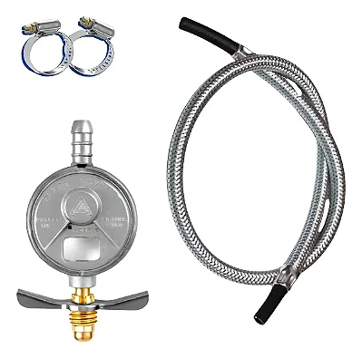Kit Mangueira Malha Aço 3m Registro 2kg Botijão Gás Cozinha