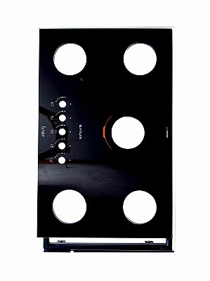 VIDRO MESA COOKTOP UTOP 24  5Q PRETO