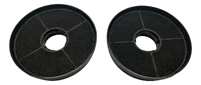 2 Filtro Carvão Ativado Com 10cm Depurador Fischer Slim 5760