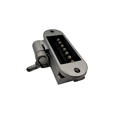 Tomada Elétrica Fêmea 7 Pinos para Carreta (Modelo Quadrado)