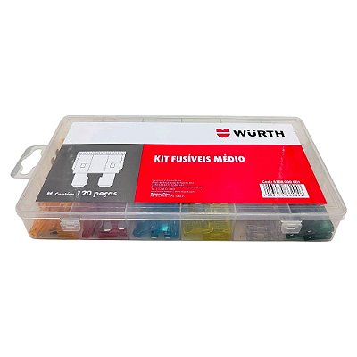 Kit de Fusíveis Médio com 120 peças