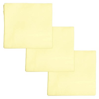 Kit Cueiro para Bebê Flanelado Bercinho Amarelo 3 Peças