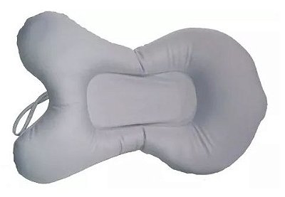 Almofada para Banheira de Banho do Bebê Cinza Sapeca Kids